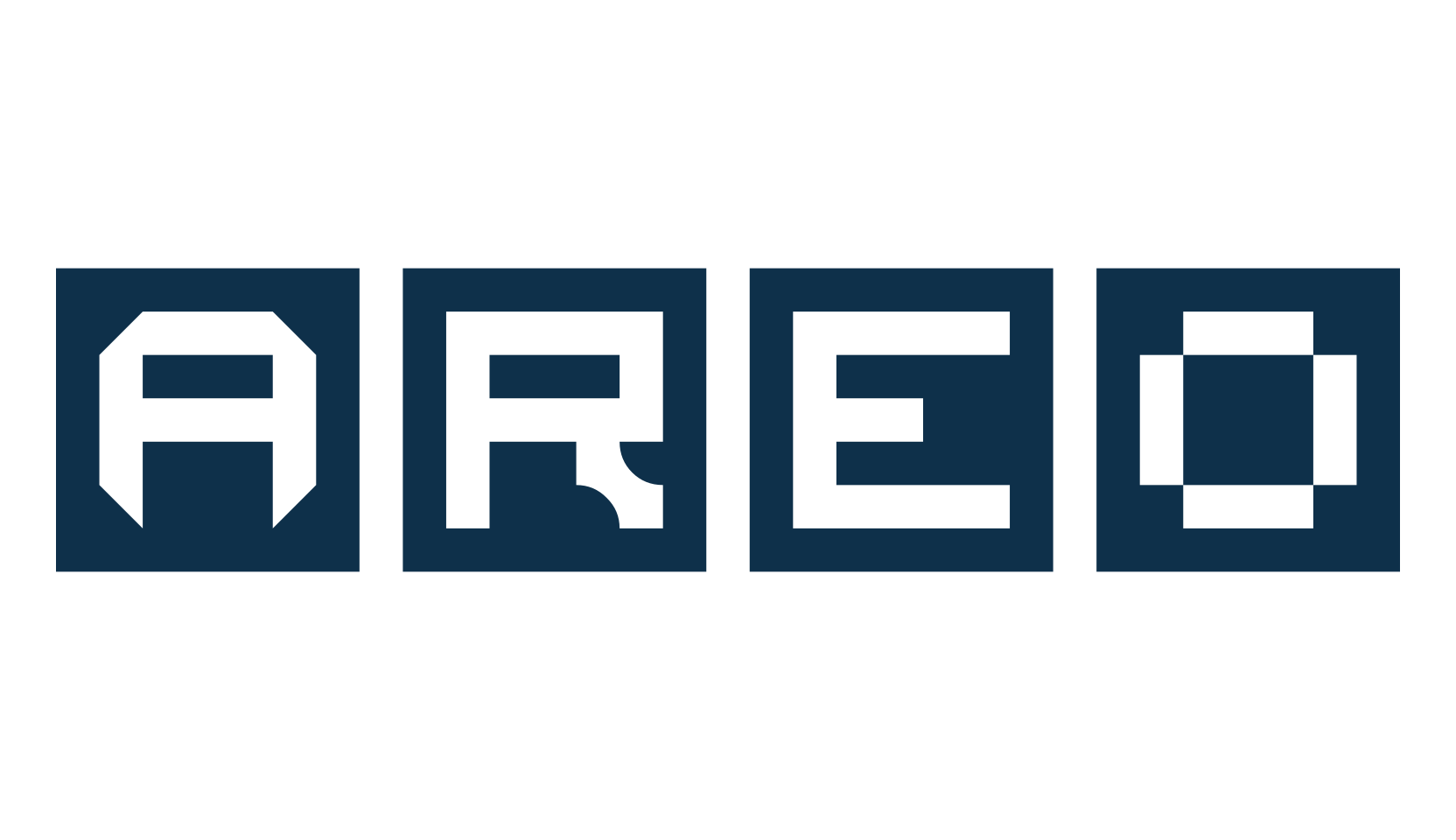 Areo, techno square sci-fi font preview