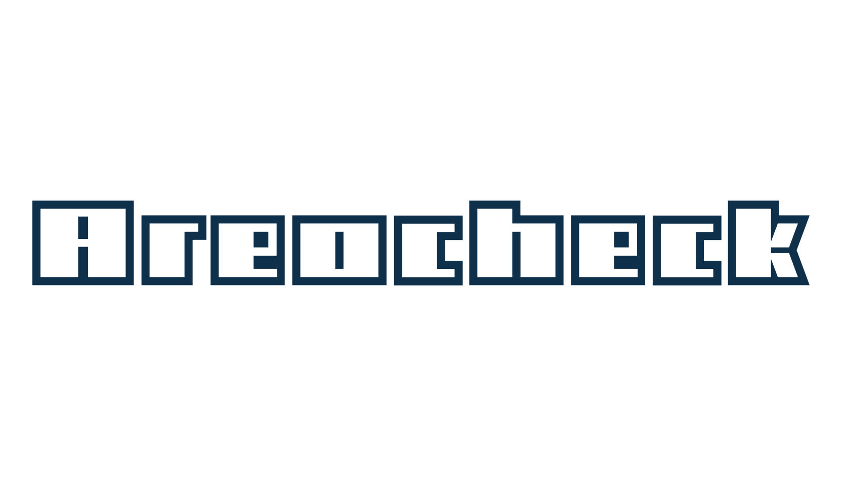 Areocheck, techno sci-fi font preview