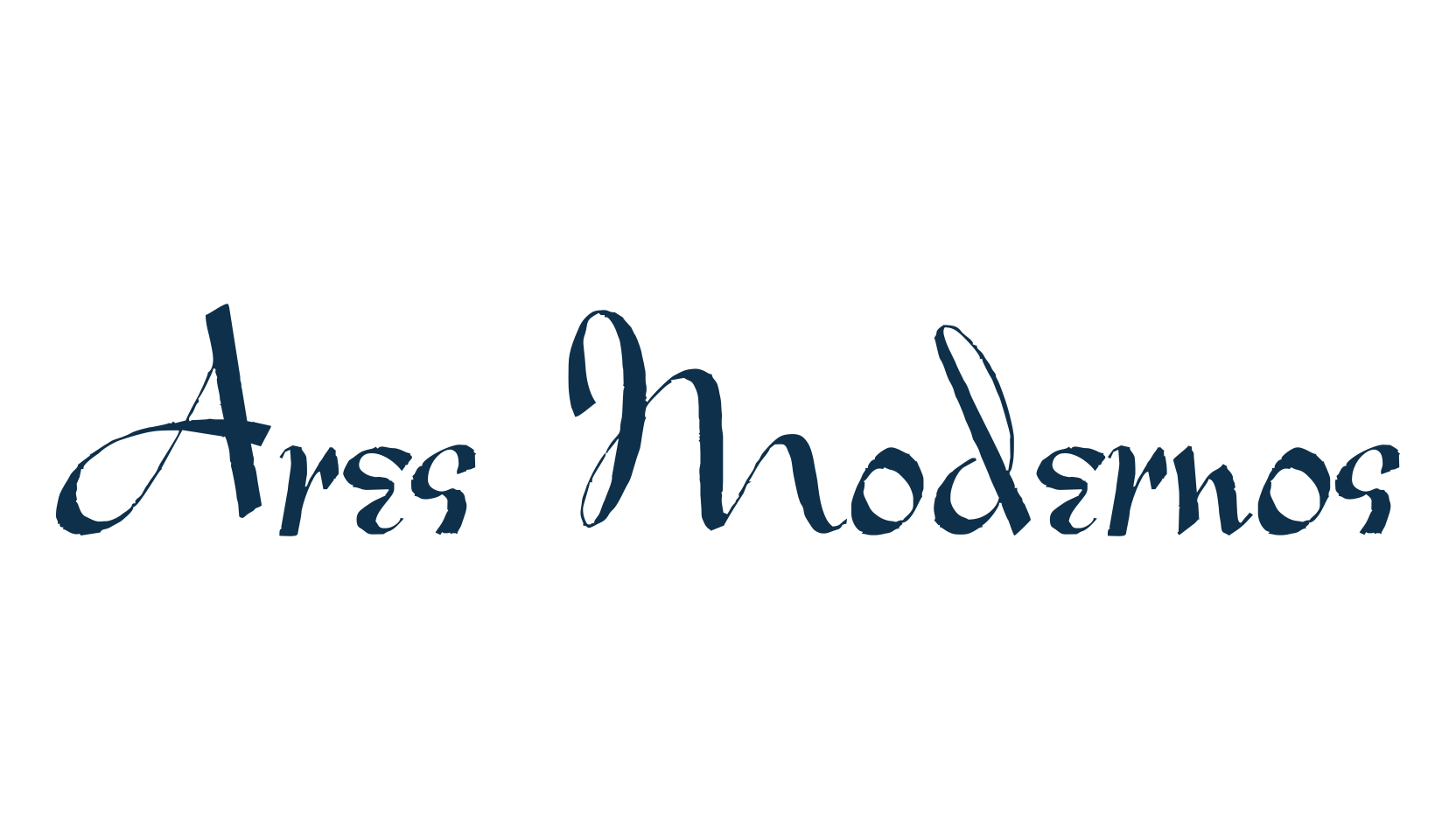 Ares Modernos, fancy decorative font preview
