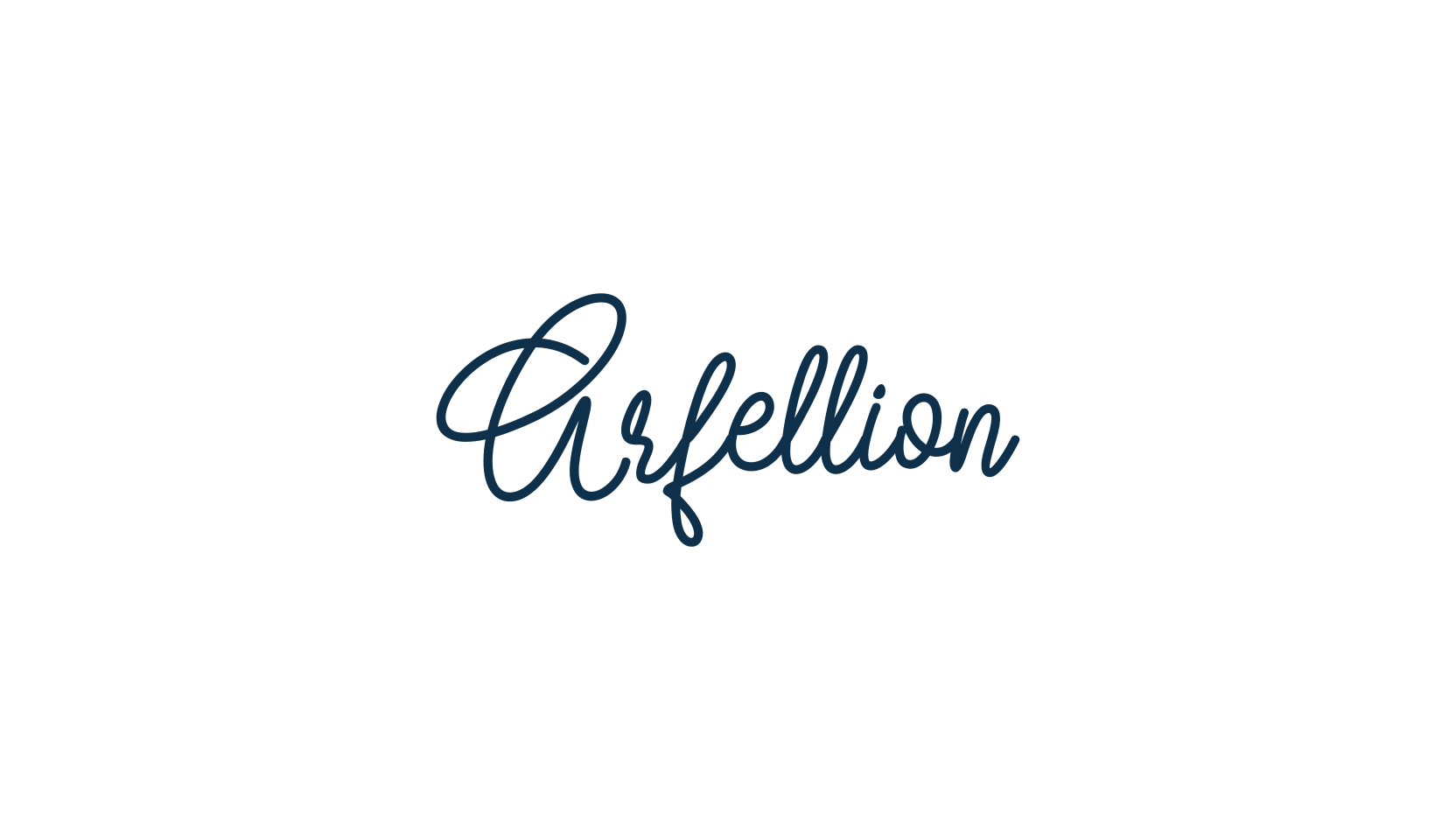 Arfellion, script handwritten fancy decorative calligraphy font preview