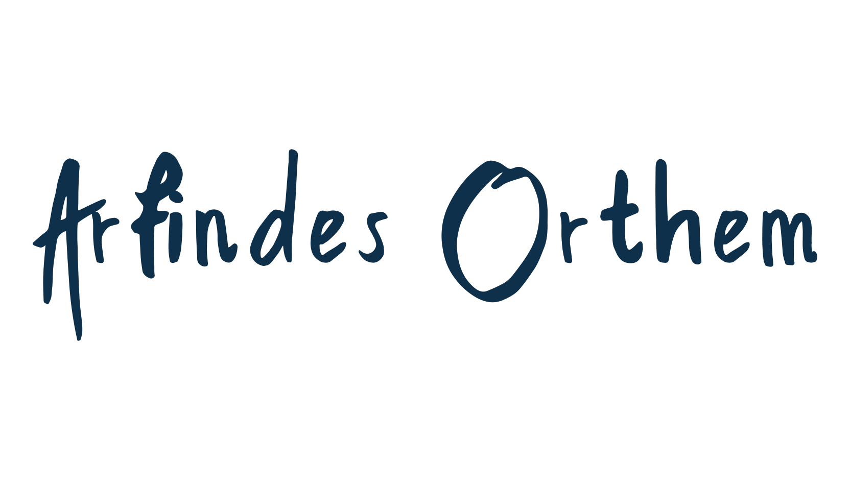 Arfindes Orthem, handwriting font preview