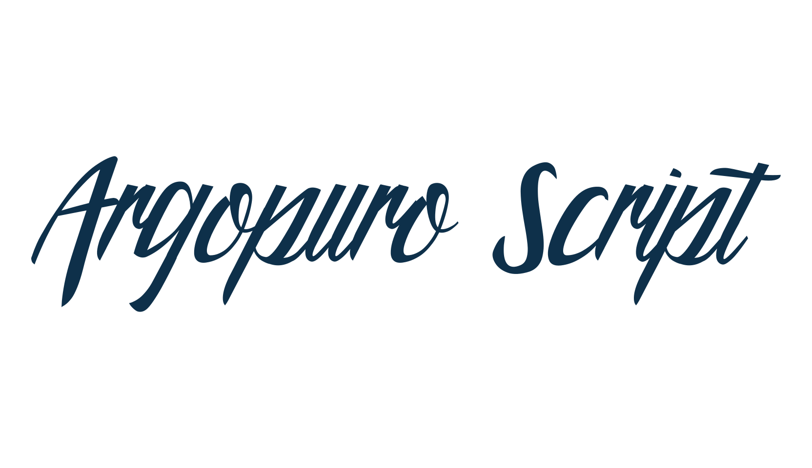Argopuro Script, display market font preview