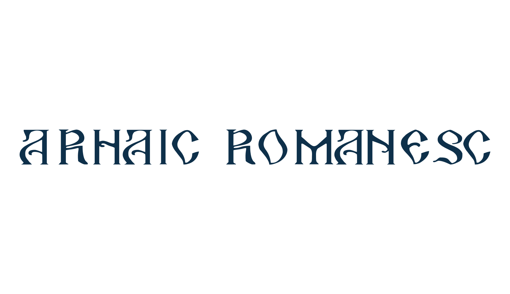 Arhaic Romanesc, various font preview