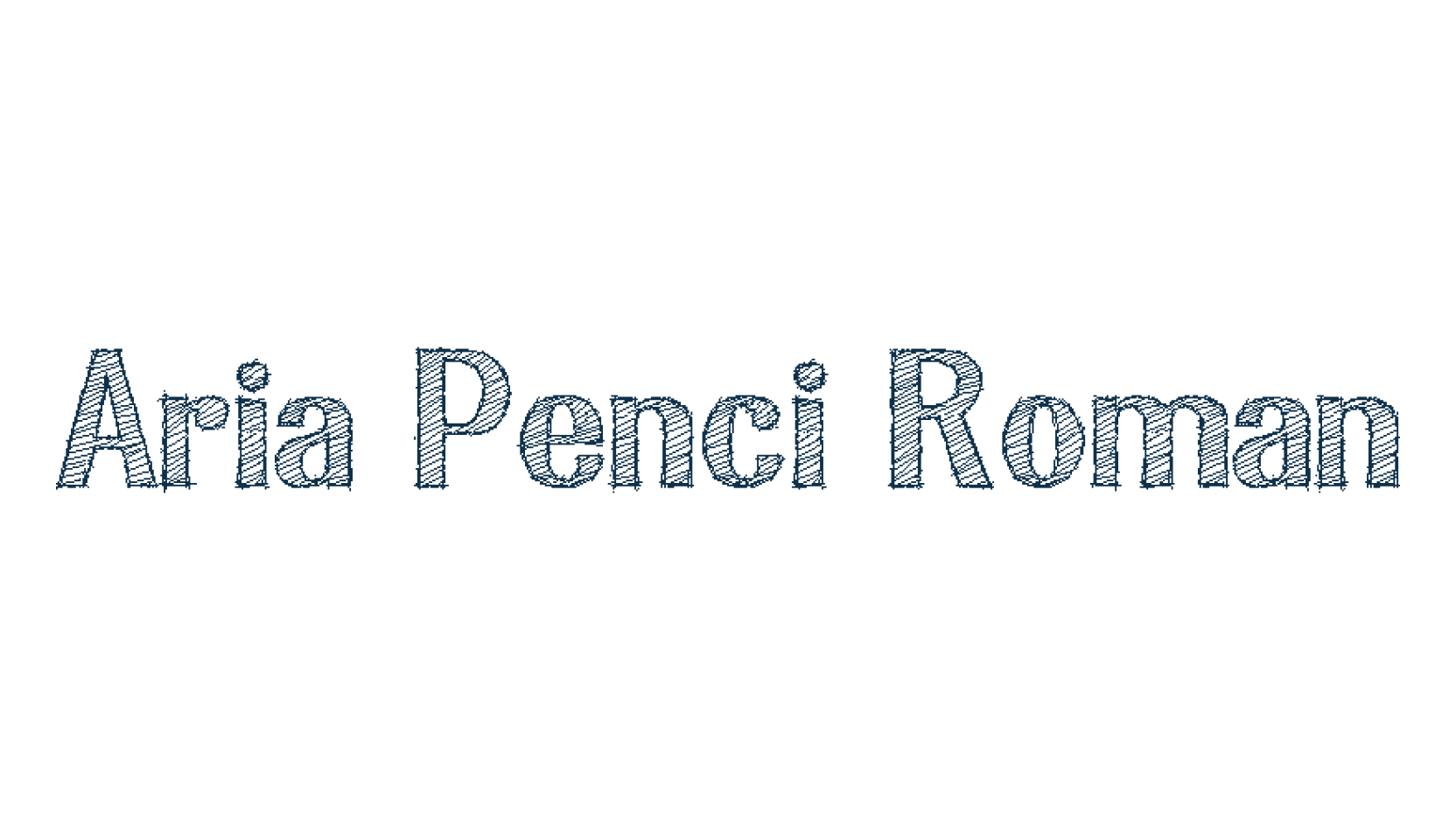 Aria Penci Roman, fancy various decorative font preview