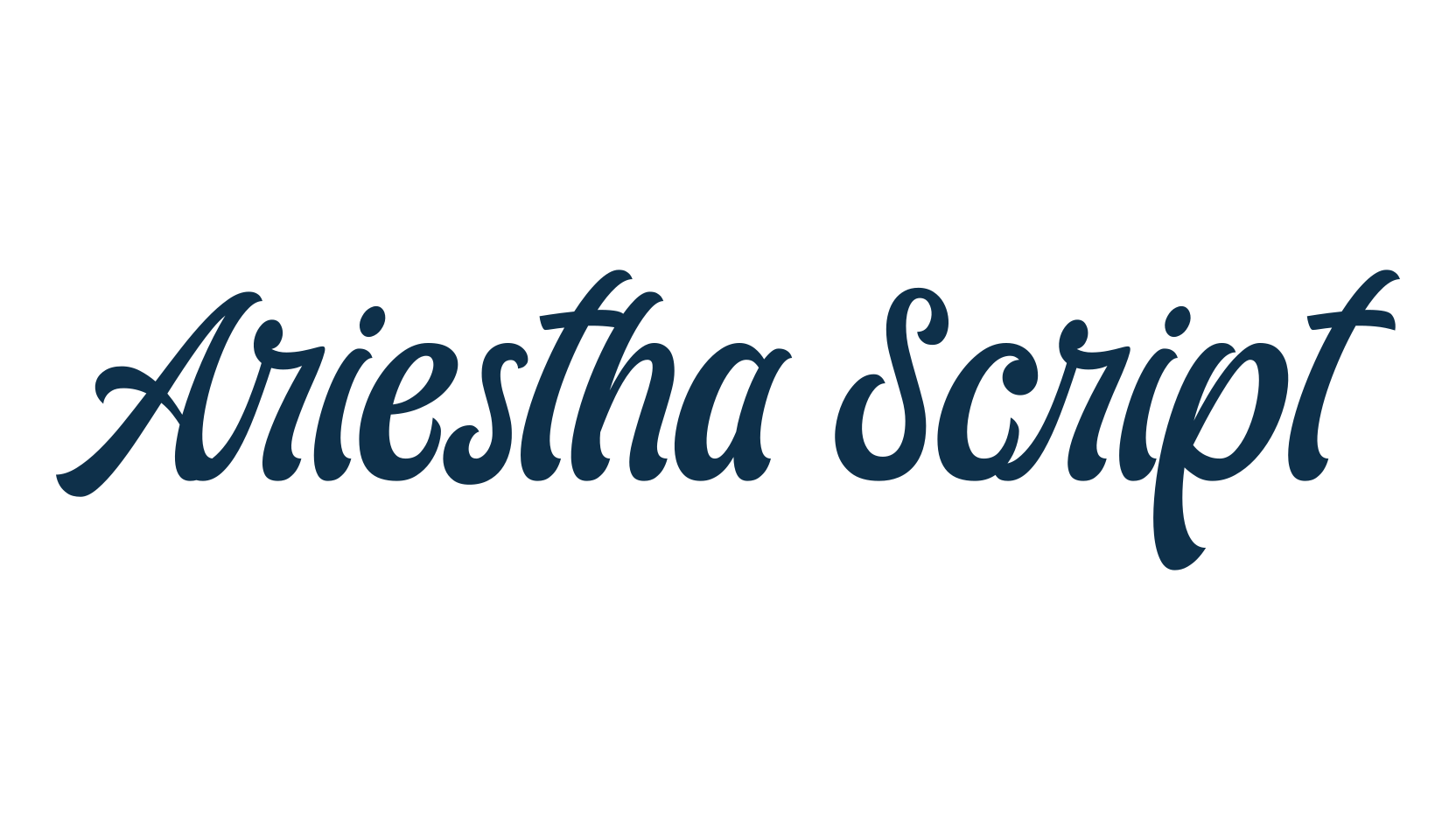 Ariestha Script, fancy old school decorative script calligraphy font preview