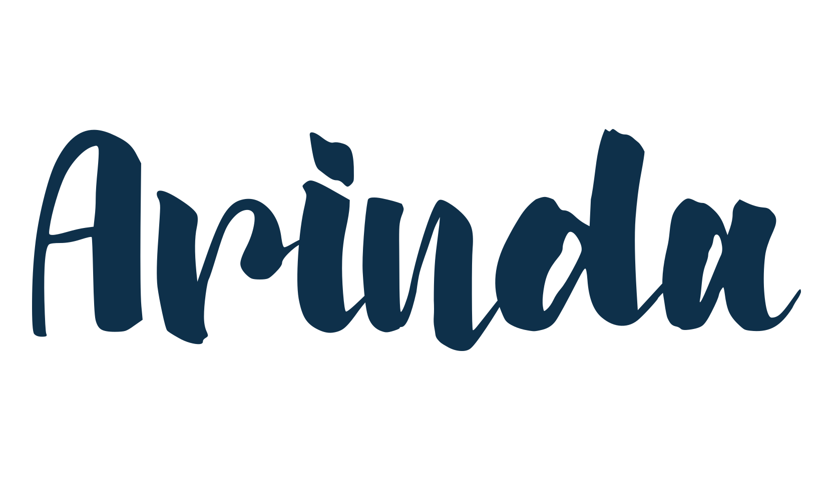 Arinda (arinda-2), brush font preview