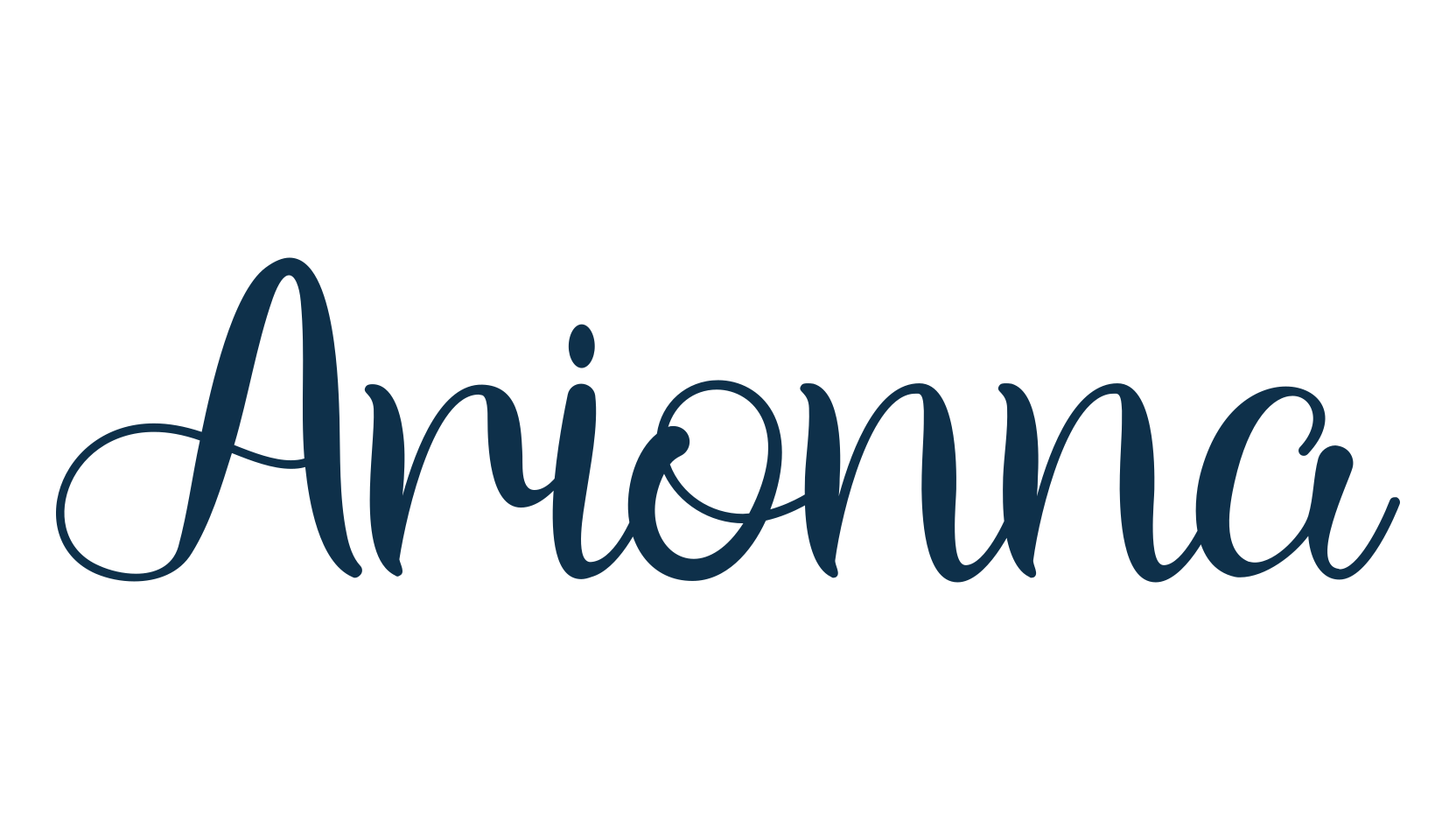Arionna, fancy decorative font preview