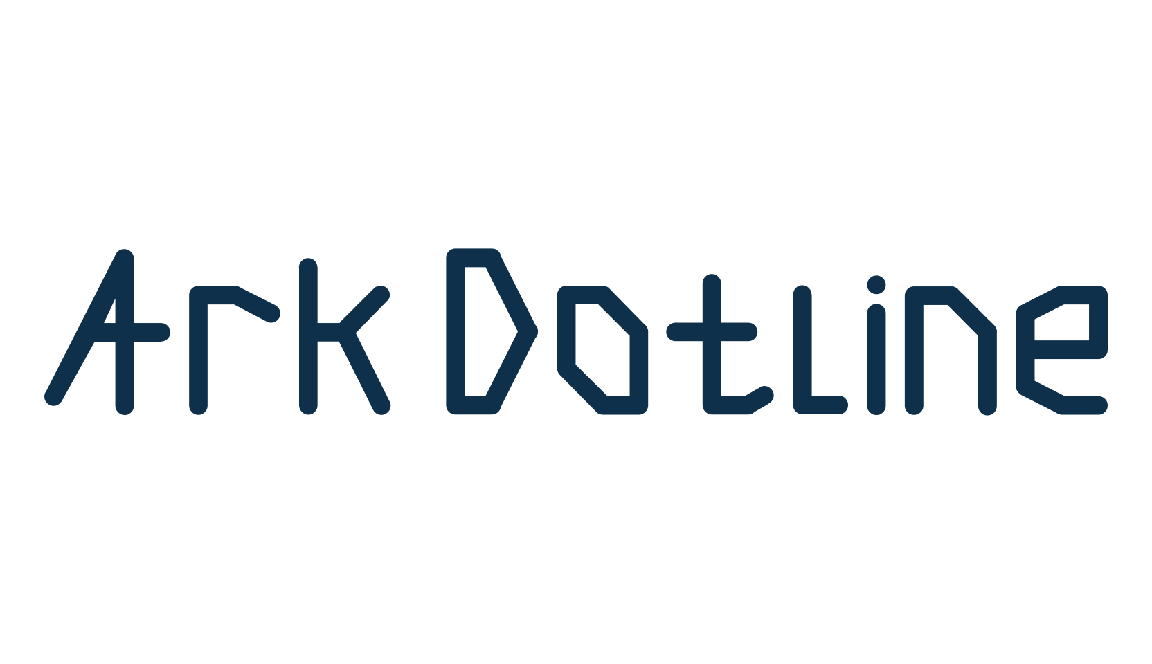Ark Dotline, various font preview