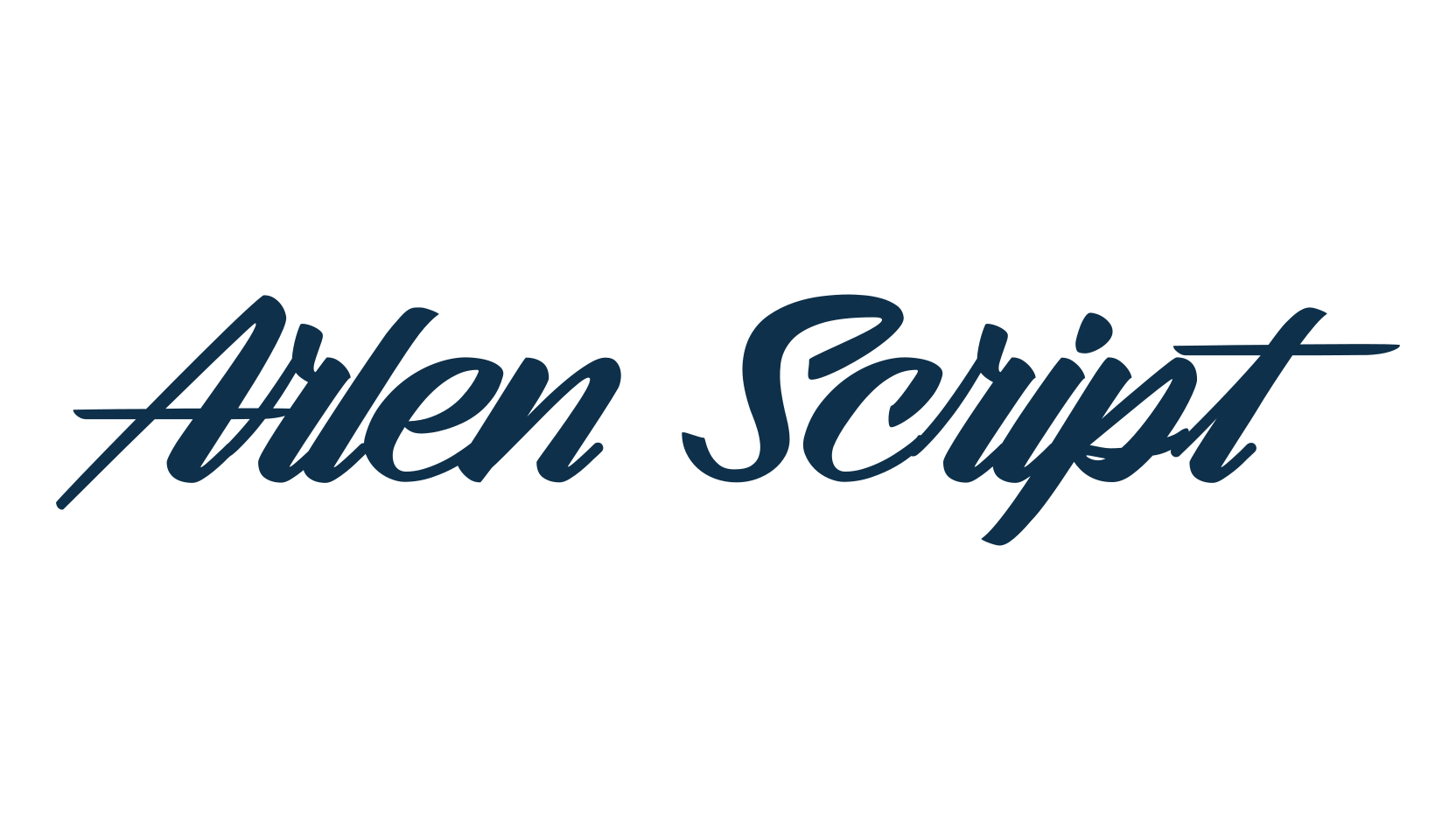 Arlen Script, fancy various decorative script calligraphy font preview