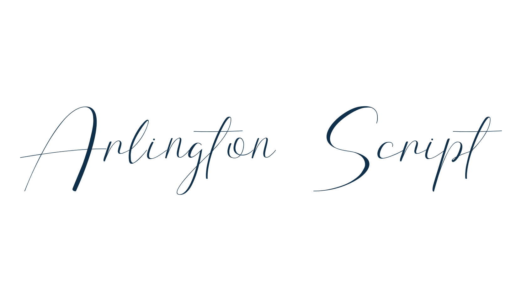 Arlington Script, script calligraphy fancy decorative font preview