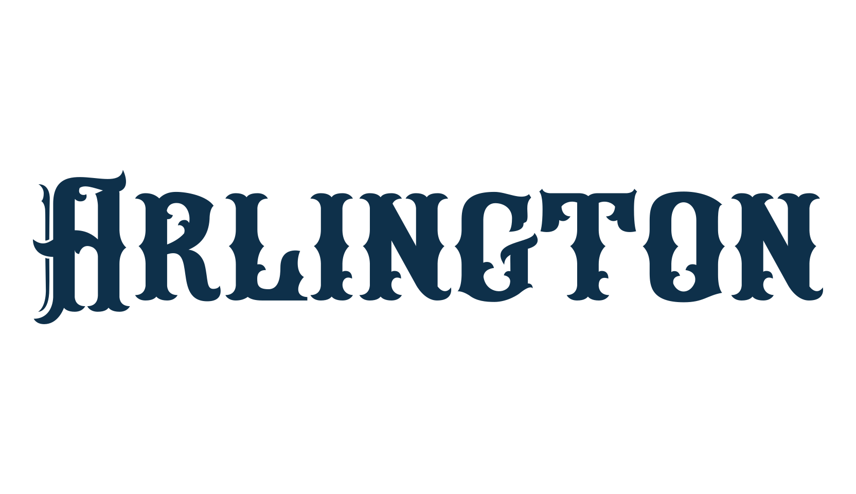 Arlington, retro font preview