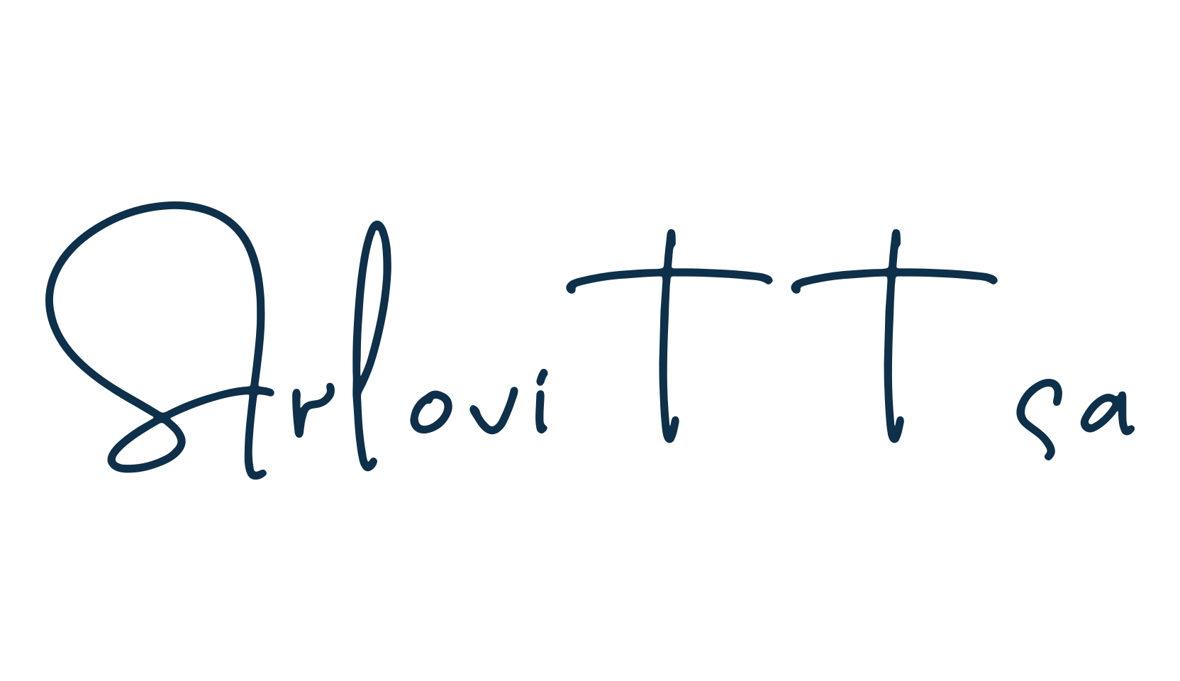 Arlovittsa, handwriting font preview