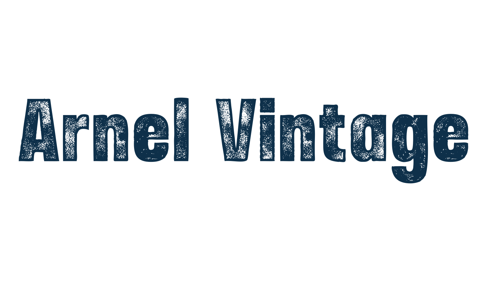 Arnel Vintage, fancy eroded decorative font preview