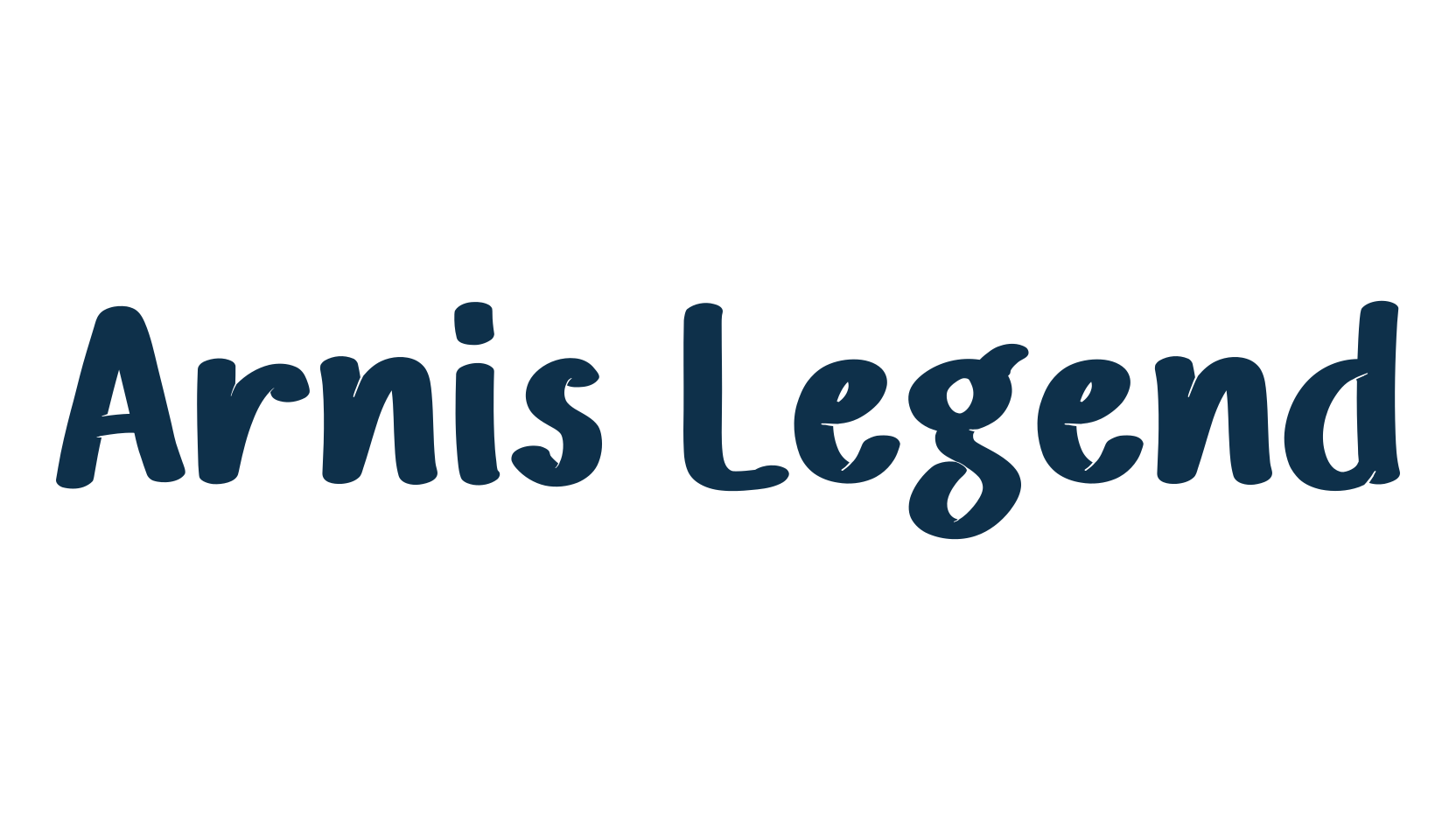 Arnis Legend, handwriting font preview