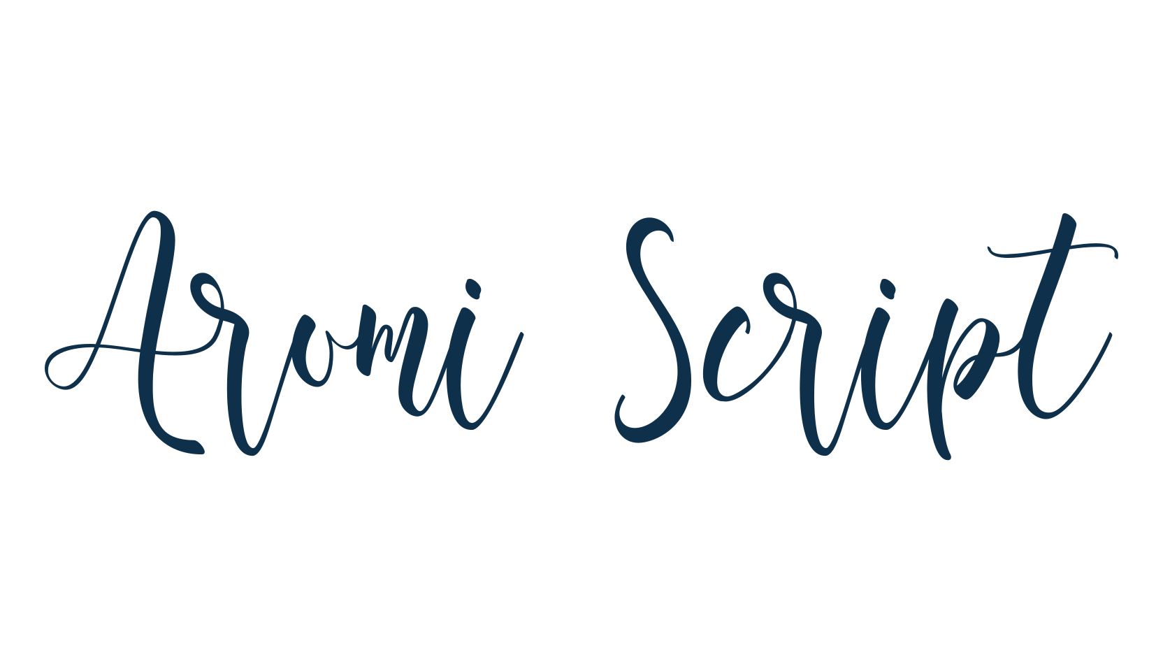 Aromi Script, script calligraphy fancy decorative font preview