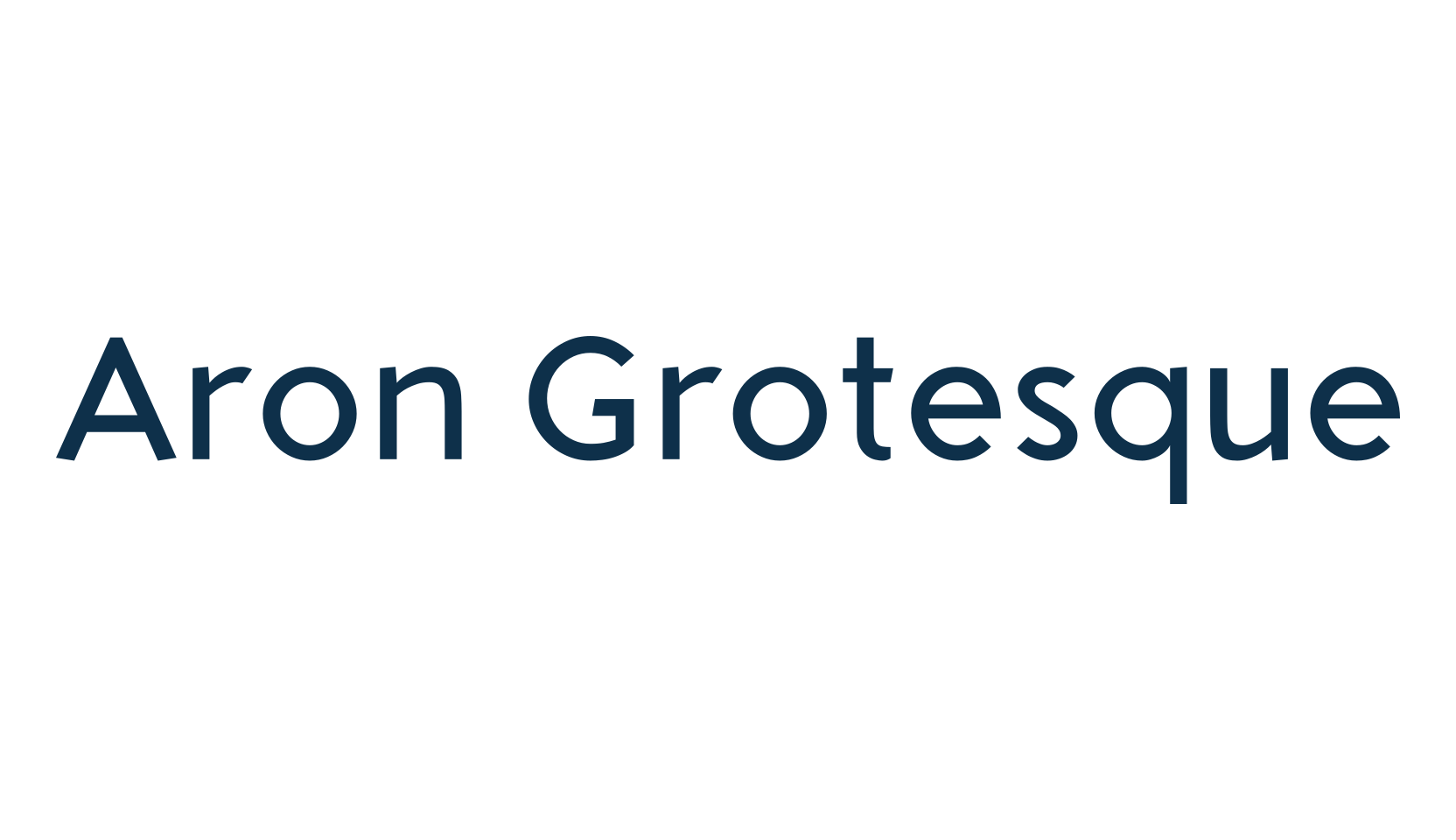 Aron Grotesque, sans serif font preview