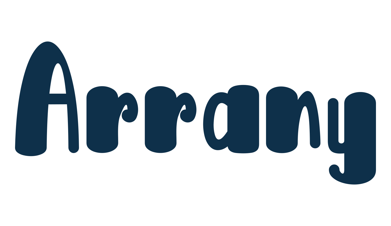 Arrany, fancy cartoon decorative font preview