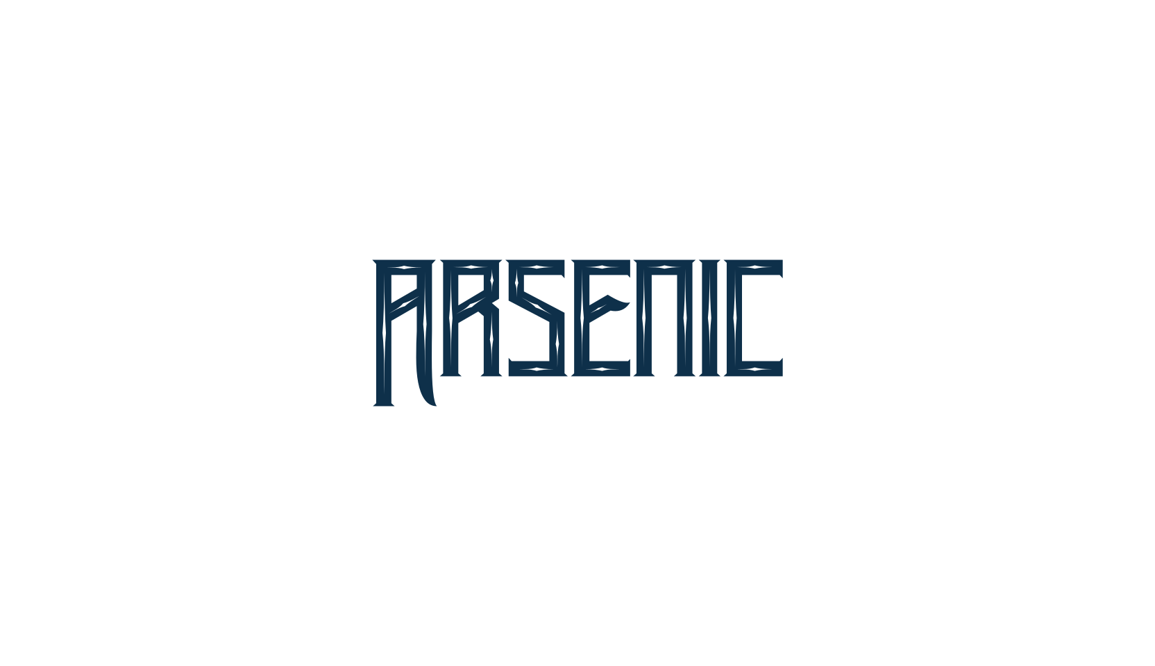 Arsenic, gothic modern font preview
