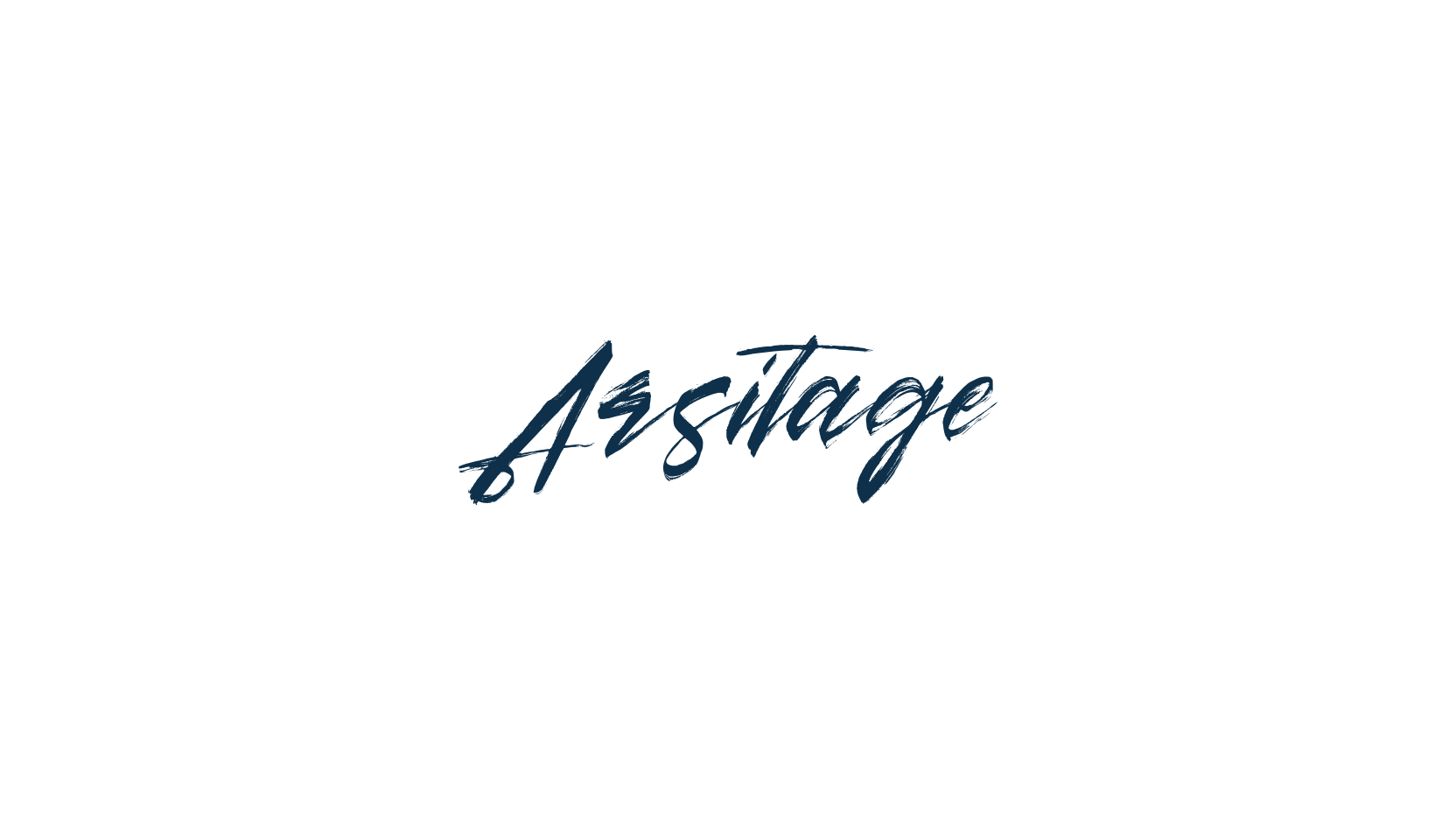 Arsitage, brush font preview