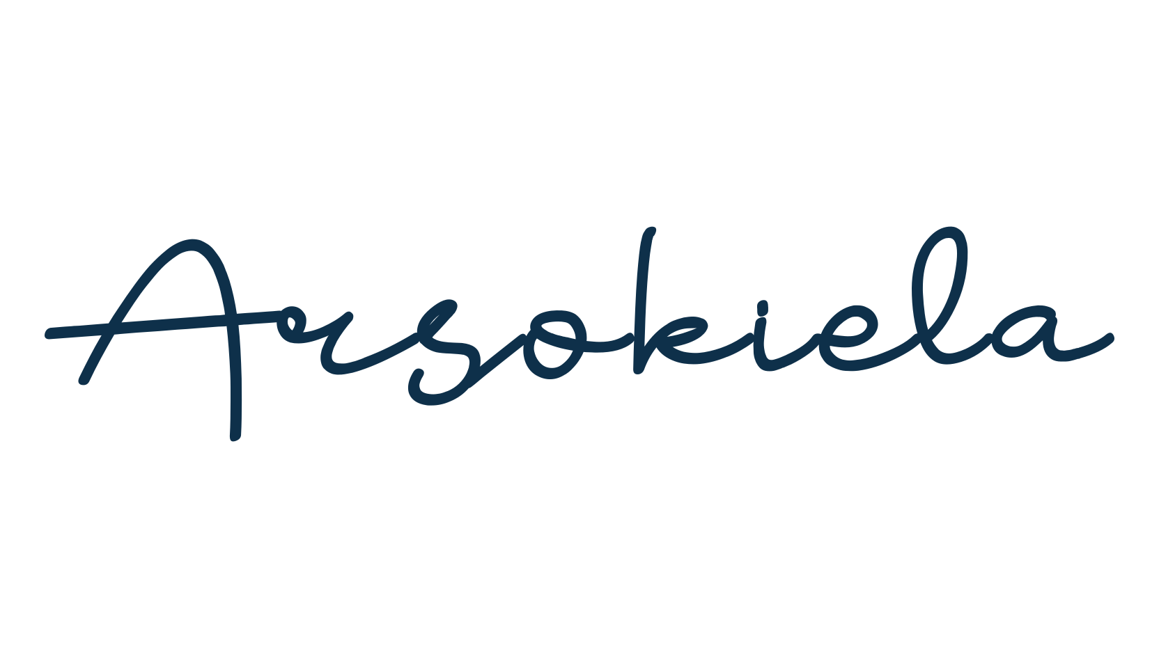 Arsokiela, script handwritten fancy decorative calligraphy font preview