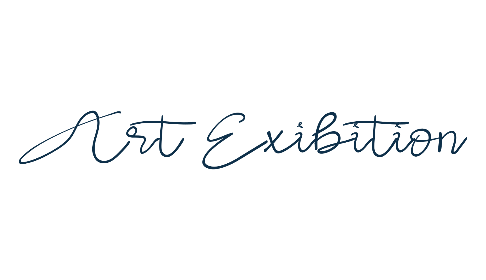 Art Exibition, handwriting font preview