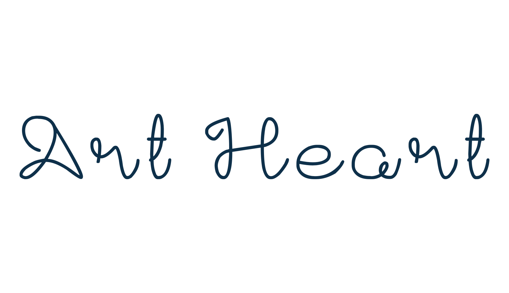 Art Heart, fancy decorative font preview