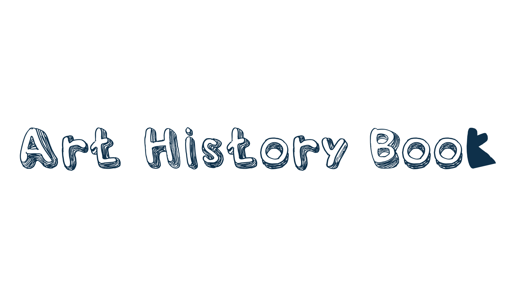Art History Book, cartoon font preview