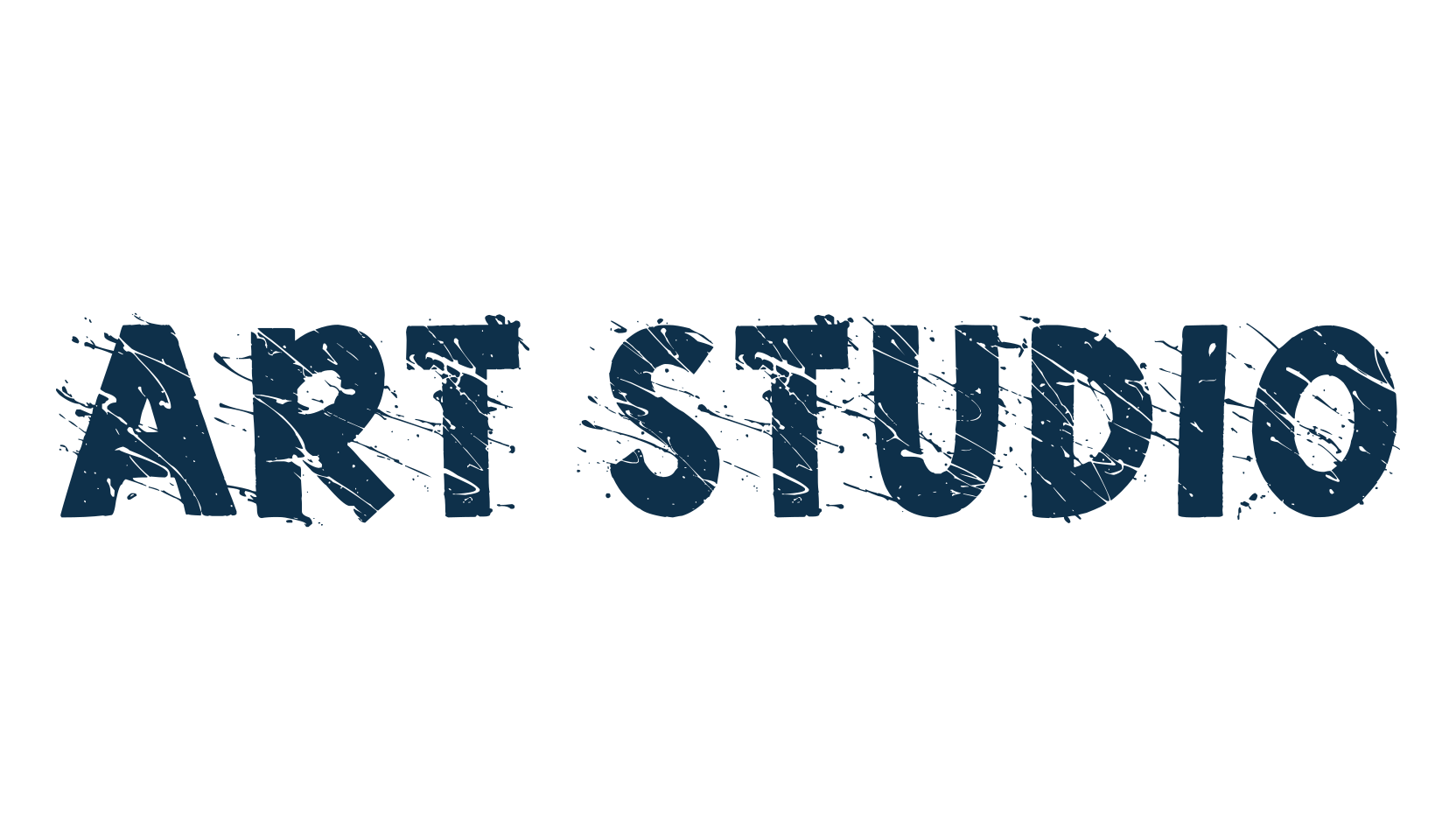 Art Studio, fancy destroy decorative font preview