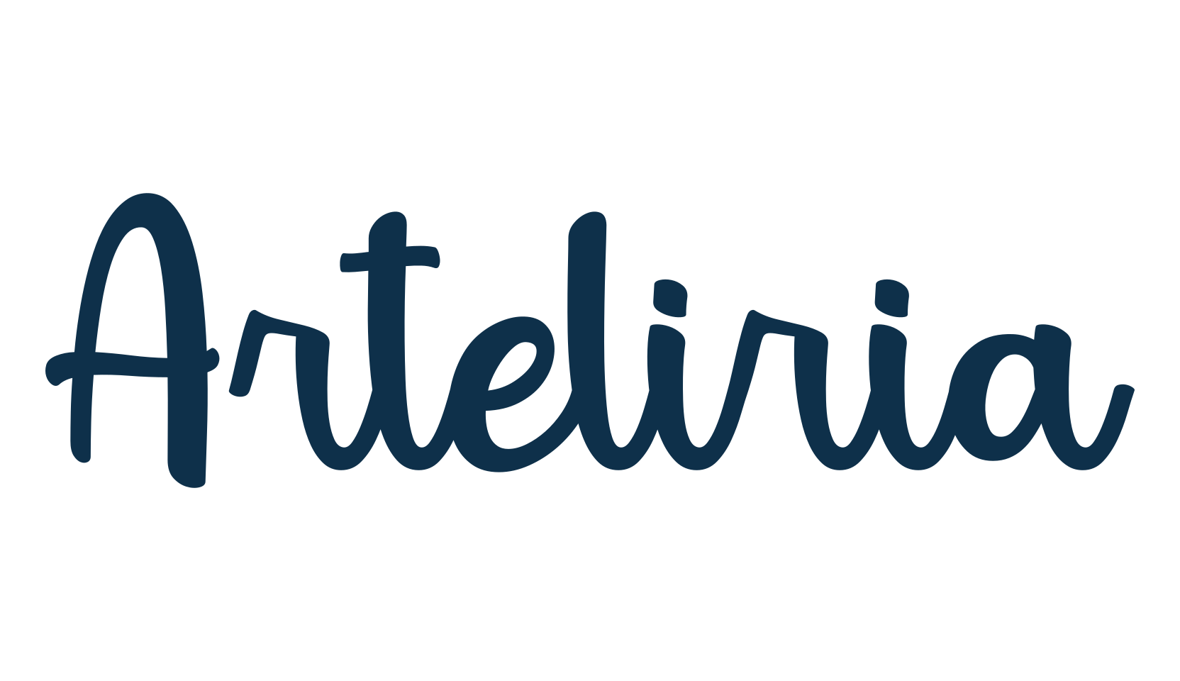 Arteliria, fancy various decorative script calligraphy font preview