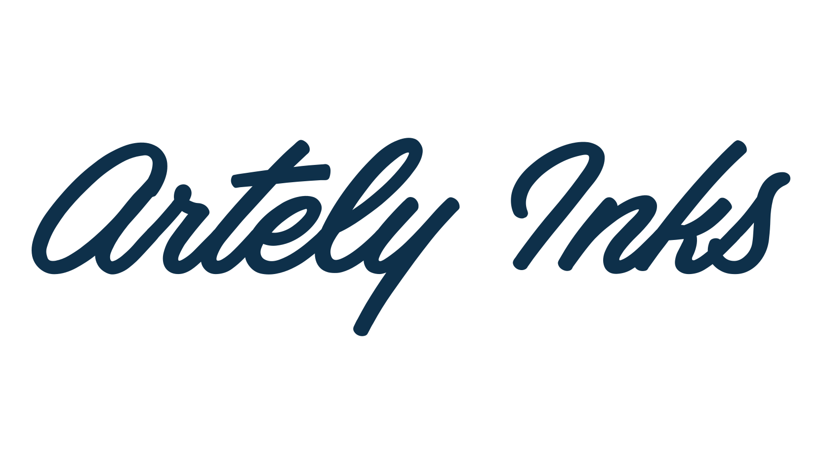 Artely Inks, fancy various decorative script calligraphy font preview