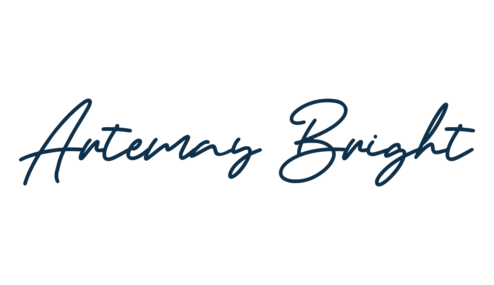 Artemay Bright, script handwritten fancy decorative calligraphy font preview