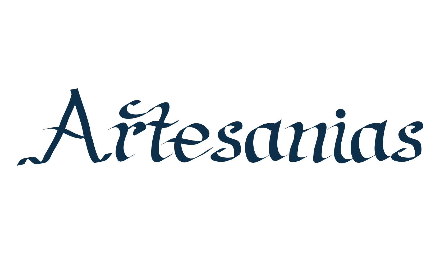 Artesanias, calligraphy font preview