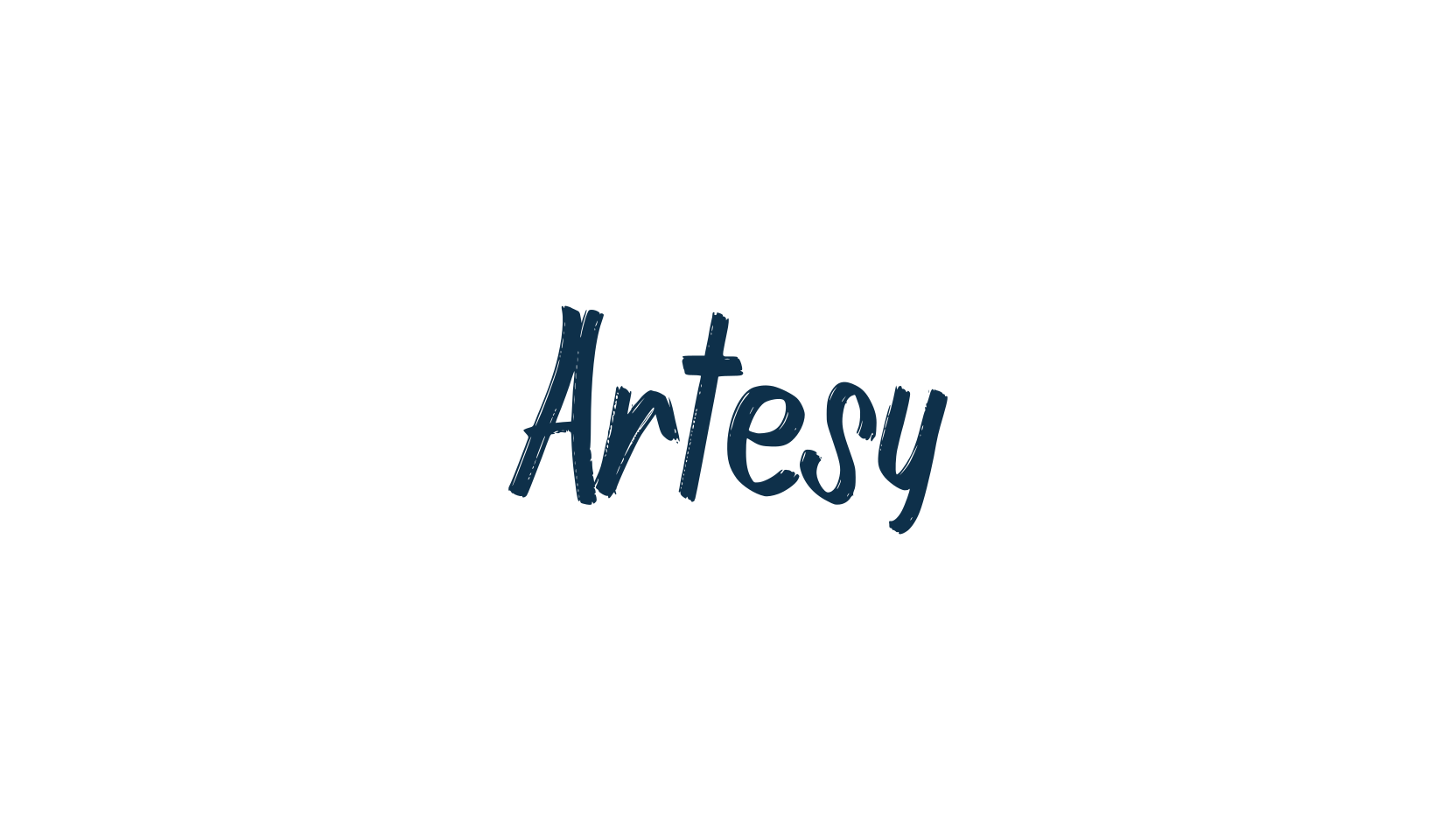 Artesy, script brush fancy decorative calligraphy font preview