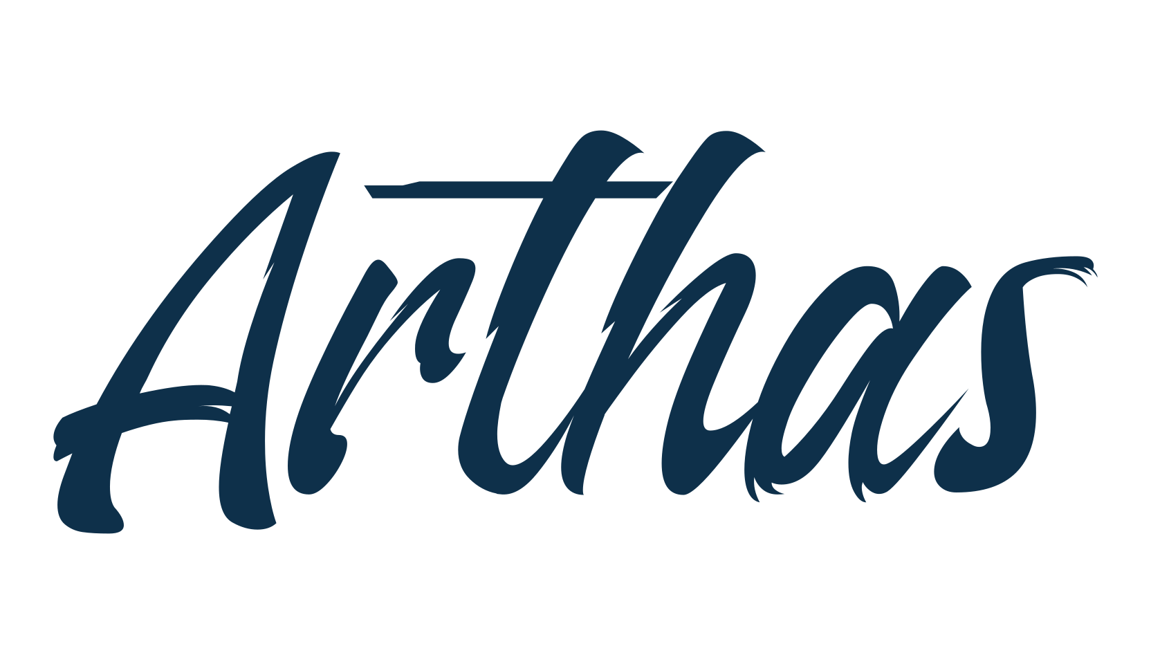 Arthas, brush font preview