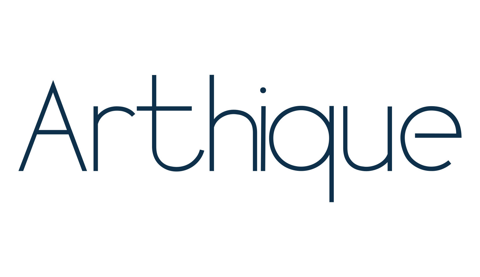 Arthique, sans serif font preview