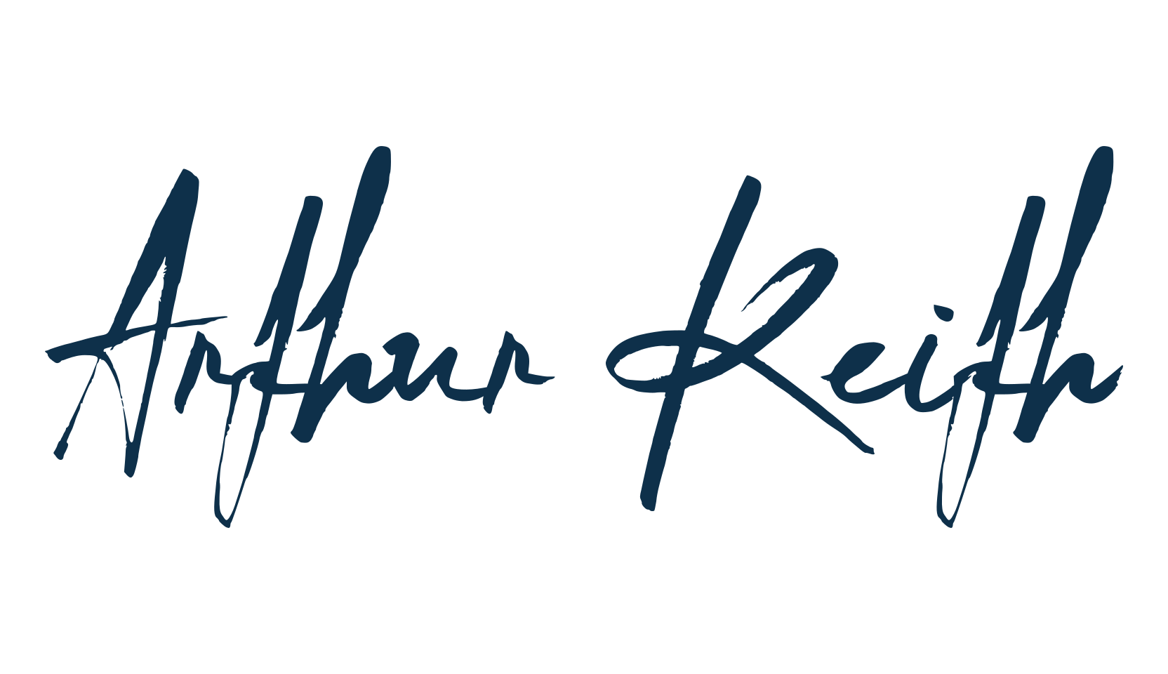 Arthur Keith, handwriting font preview