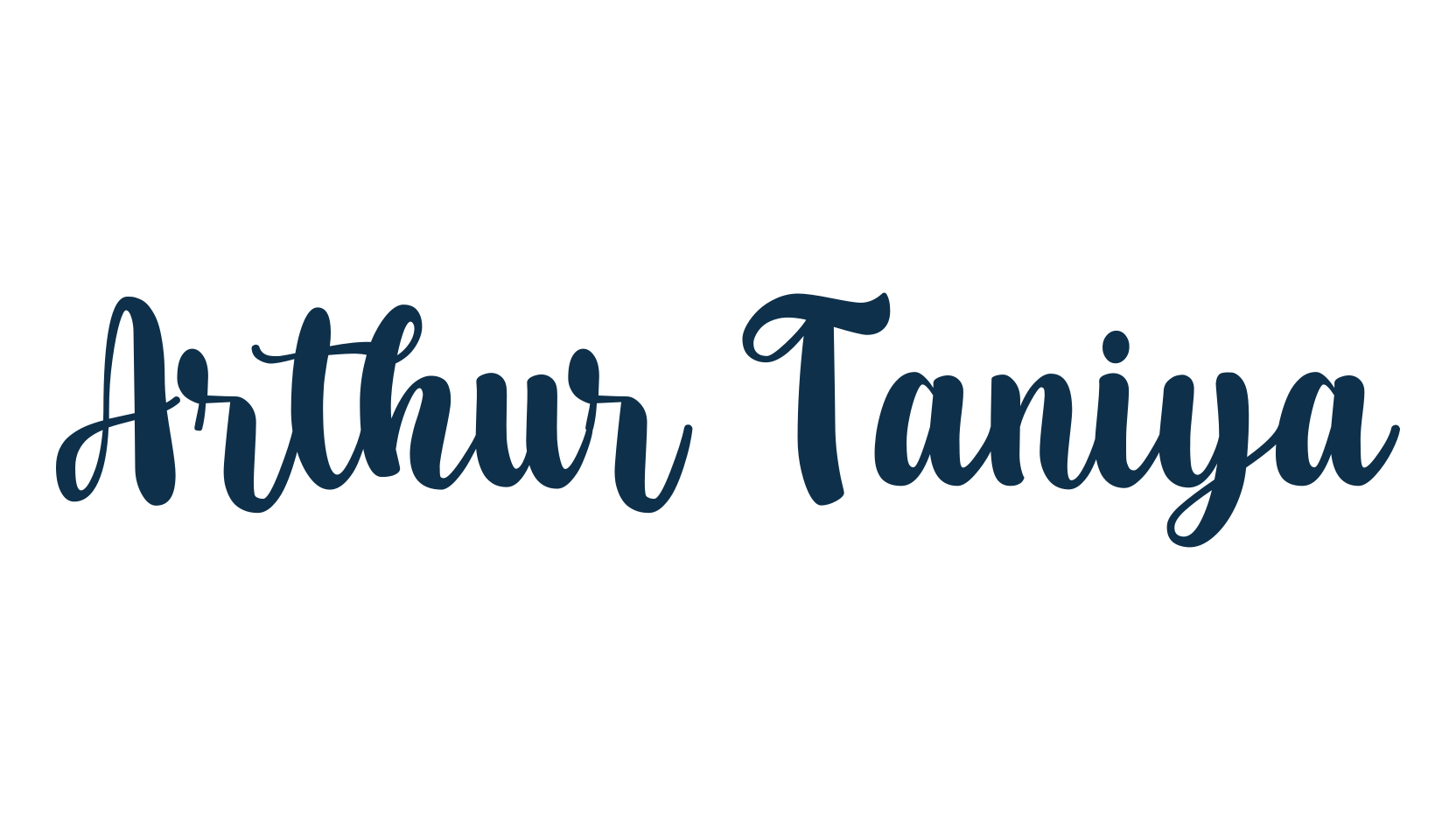 Arthur Taniya, script calligraphy fancy decorative font preview