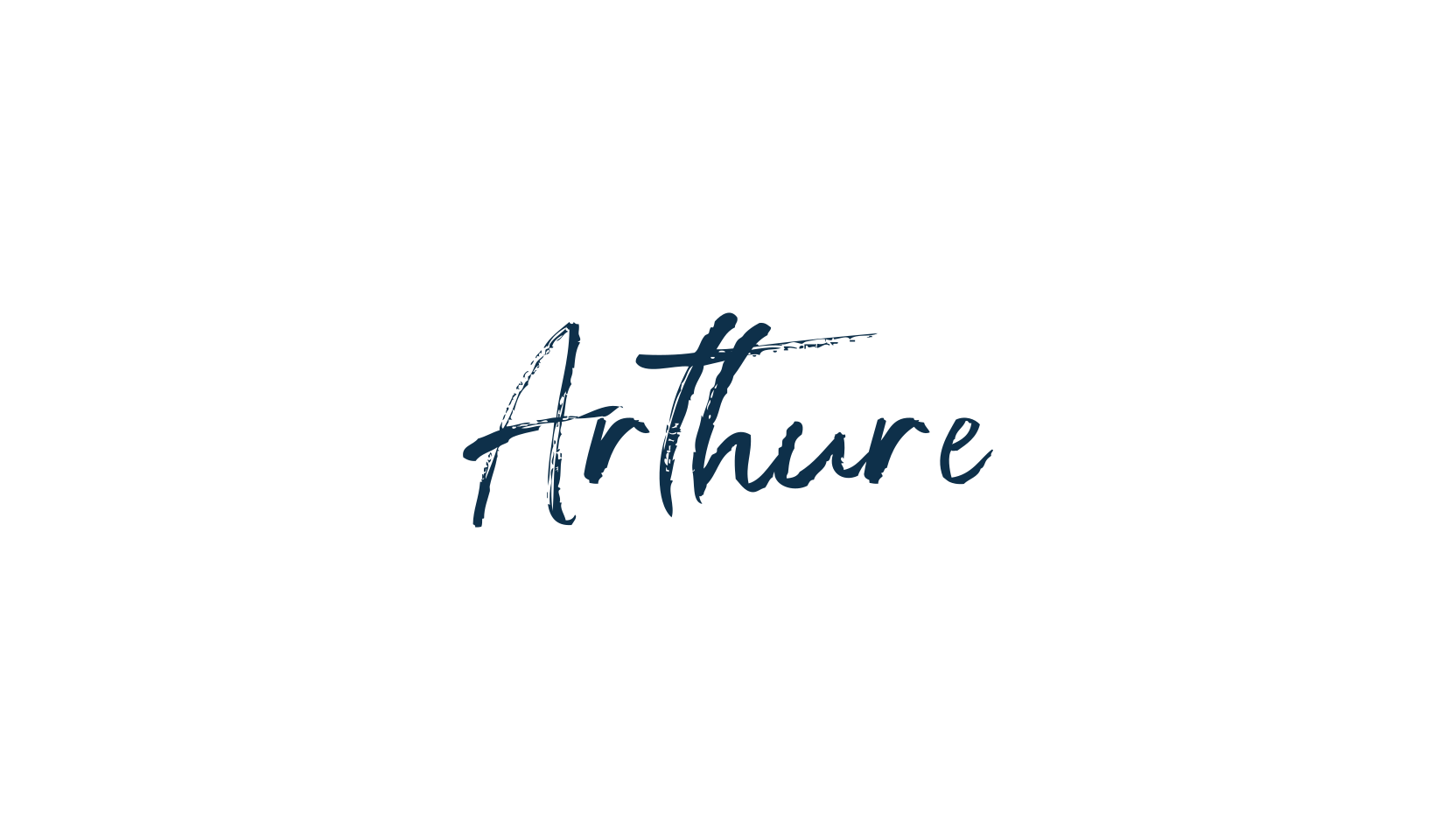Arthure, script brush fancy decorative calligraphy font preview