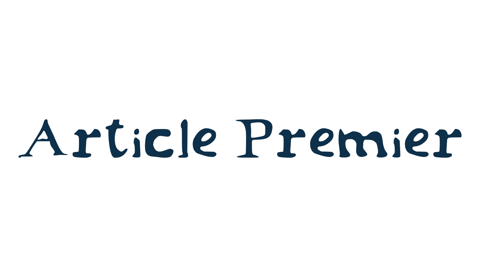 Article Premier, fancy eroded decorative font preview
