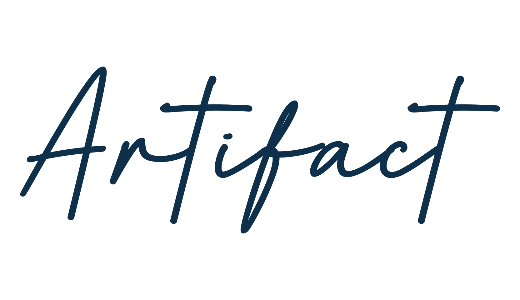 Artifact (artifact-2), script handwritten fancy decorative calligraphy font preview