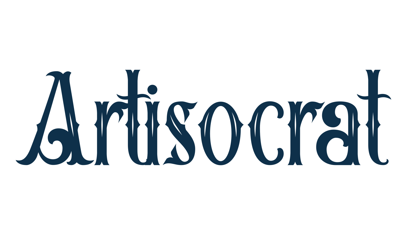 Artisocrat, retro font preview