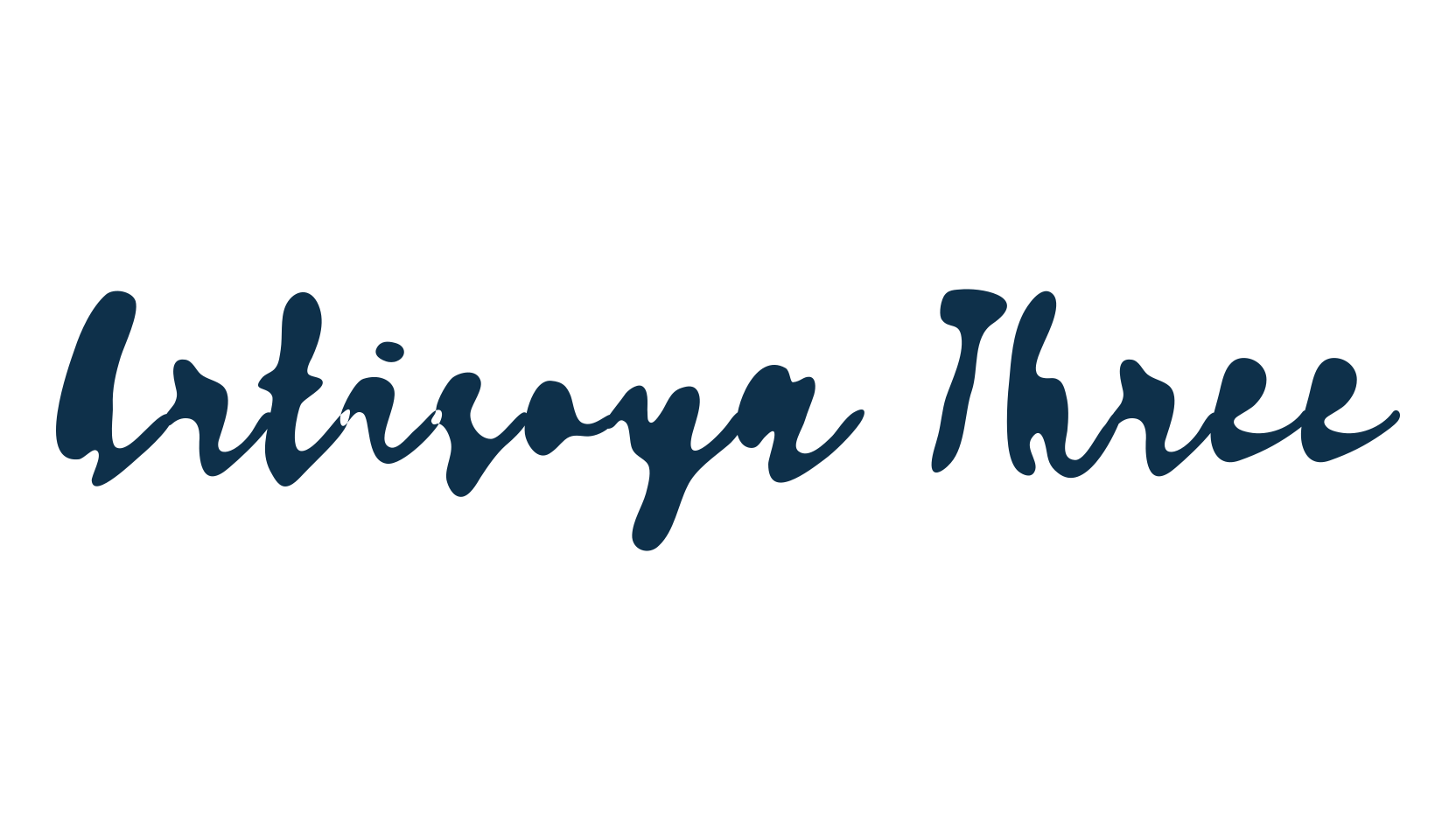 Artisoya Three, brush font preview