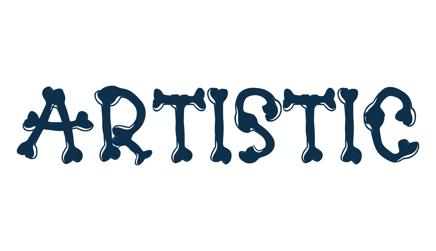Artistic (artistic-2), fancy decorative font preview