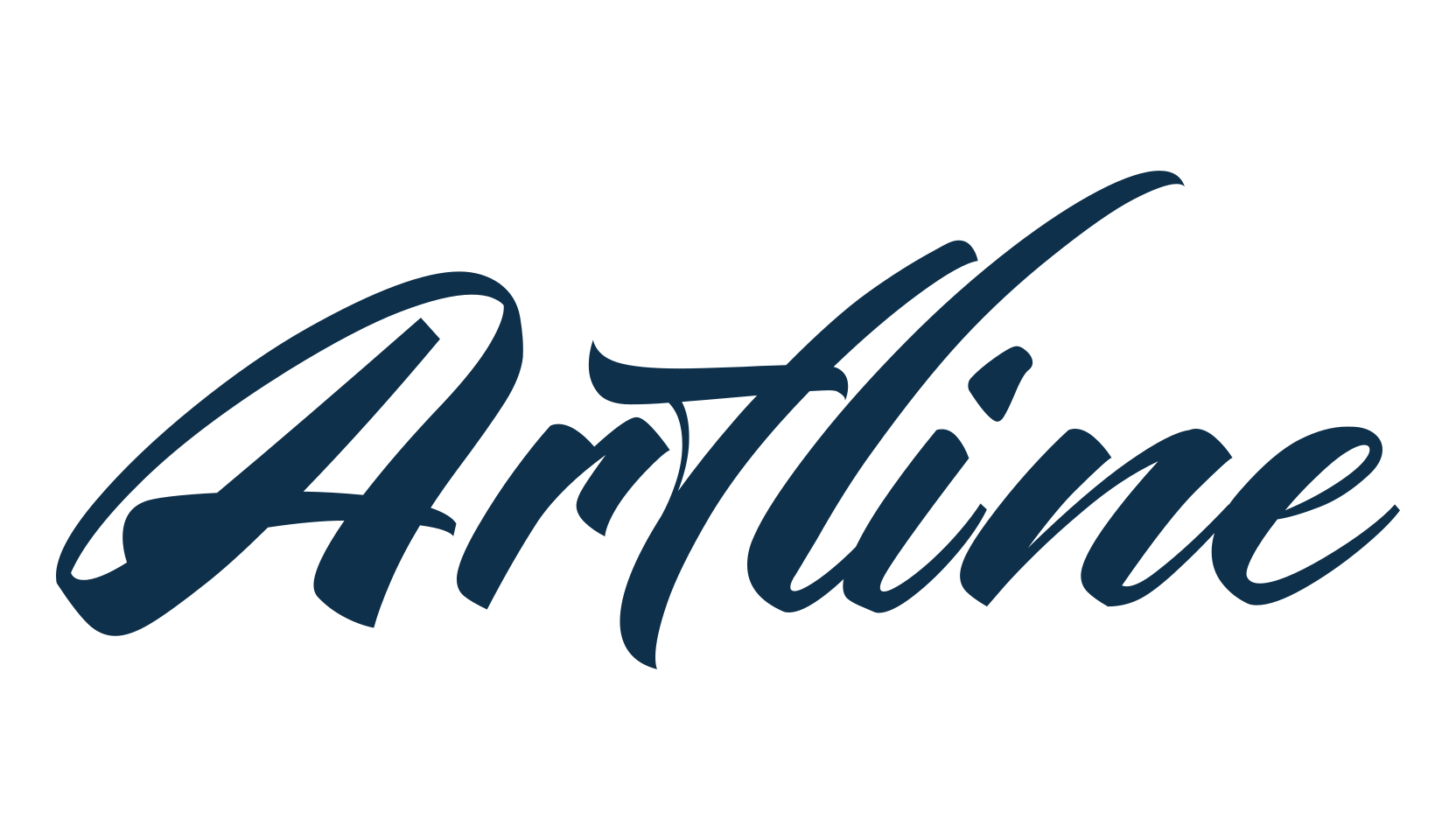 Artline, calligraphy font preview