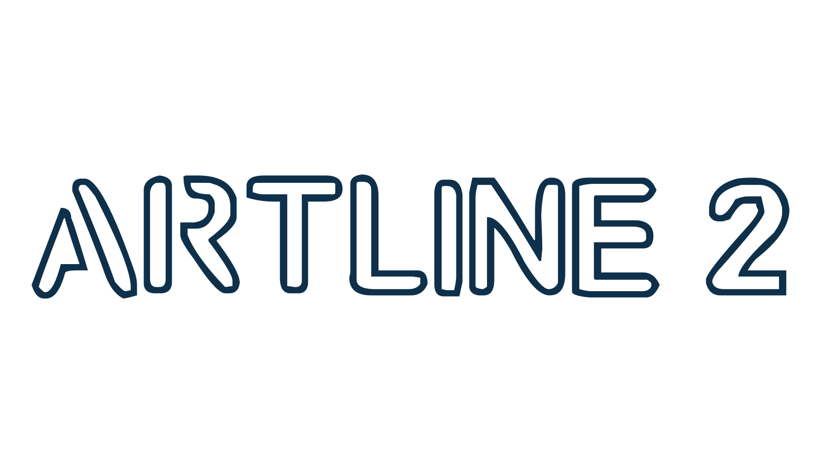 Artline 2, fancy various decorative font preview
