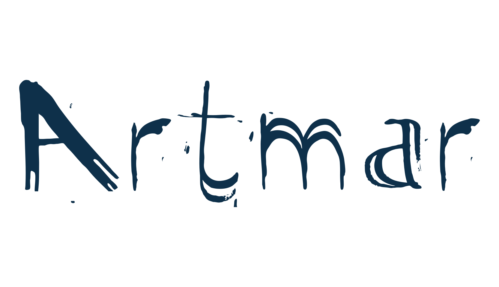 Artmar, distorted font preview