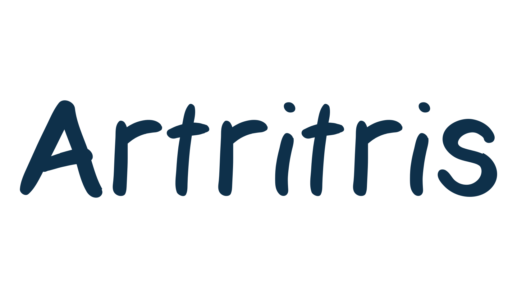 Artritris, handwriting font preview
