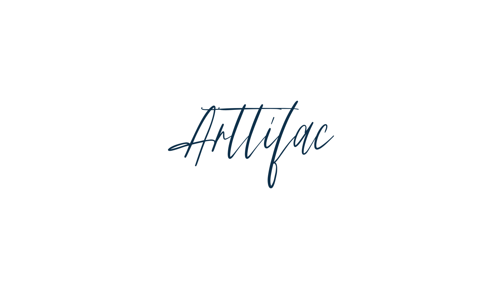 Arttifac, handwriting font preview