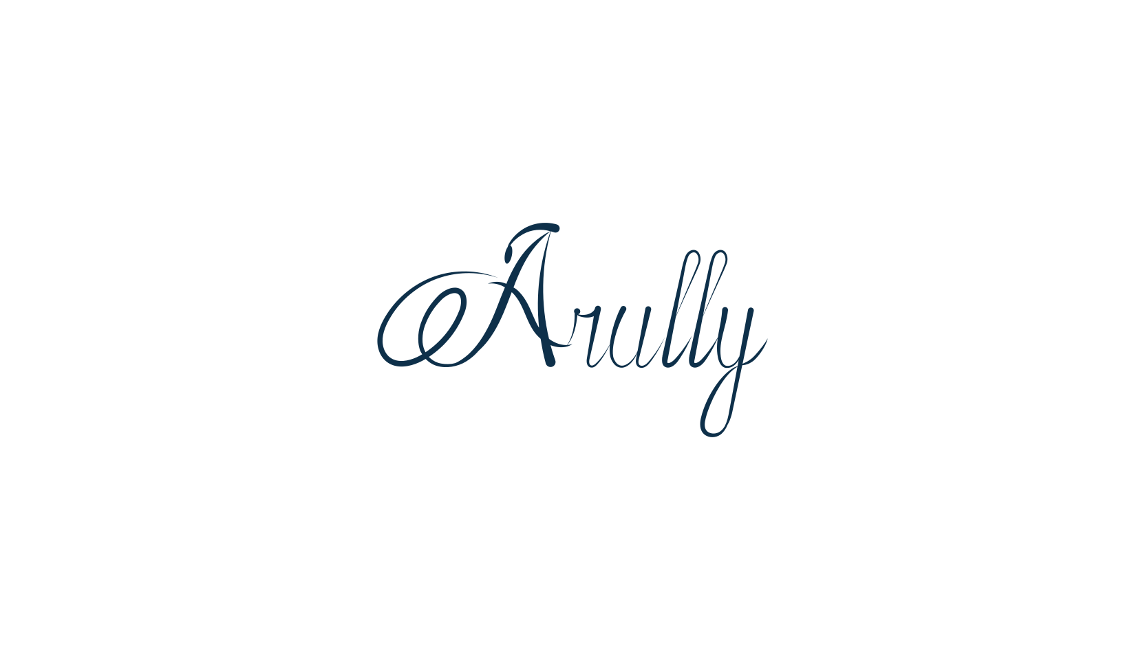 Arully, script calligraphy fancy decorative font preview