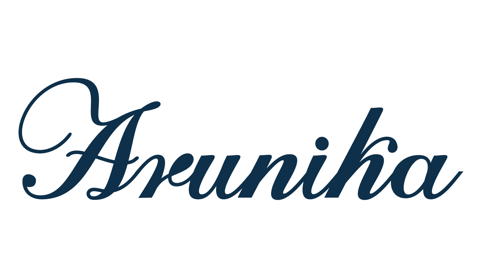 Arunika (arunika), calligraphy font preview